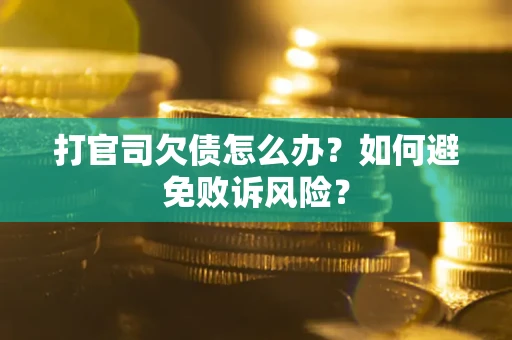 济南打官司欠债怎么办？如何避免败诉风险？