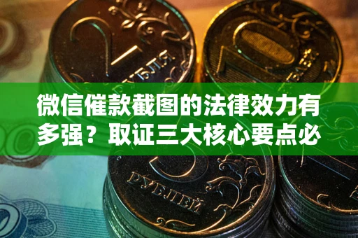 济南微信催款截图的法律效力有多强？取证三大核心要点必须知道！