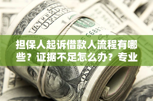 济南担保人起诉借款人流程有哪些？证据不足怎么办？专业律师解答