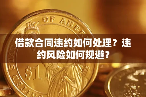 济南借款合同违约如何处理？违约风险如何规避？