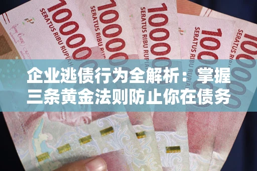 济南企业逃债行为全解析：掌握三条黄金法则防止你在债务乱局中“踩雷”