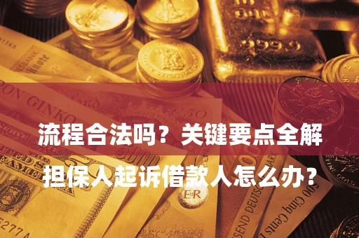 济南

担保人起诉借款人怎么办？流程合法吗？关键要点全解析