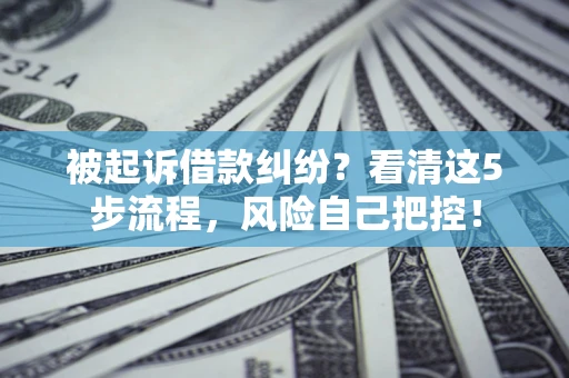 济南被起诉借款纠纷？看清这5步流程，风险自己把控！