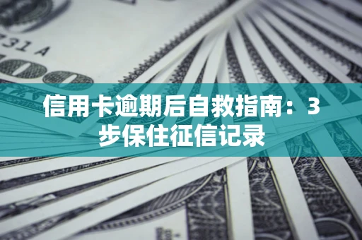 济南信用卡逾期后自救指南：3步保住征信记录