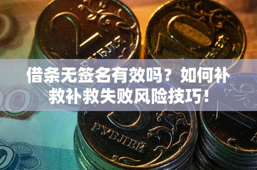 济南借条无签名有效吗？如何补救补救失败风险技巧！