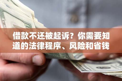 济南借款不还被起诉？你需要知道的法律程序、风险和省钱技巧
