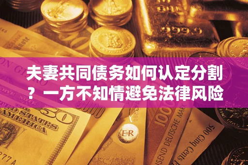 济南夫妻共同债务如何认定分割？一方不知情避免法律风险必看！
